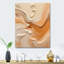 Décoration murale orange en forme de beige orange sans limite III - formes abstraites-1500263699