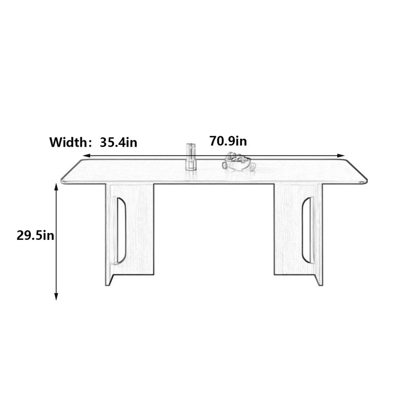 Meeks, 29.5" H x 70.9" L x 35.4" W