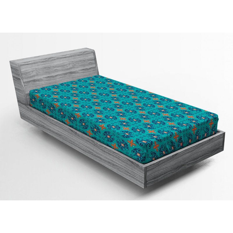 Microfiber Floral Fitted Sheet, Twin XL Fitted Sheet