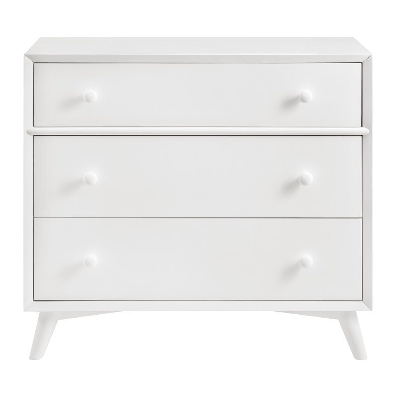 Dawson 3 Drawer Dresser, White