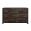Commode de chambre à coucher rectangulaire, commode en bois avec 6 tiroirs