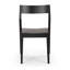 Chaise d'appoint moderne en bois massif Linzy-108822775