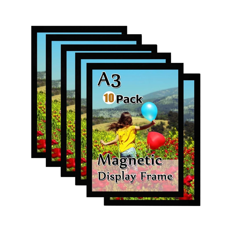 Black Storage Picture Frame - Set of 10