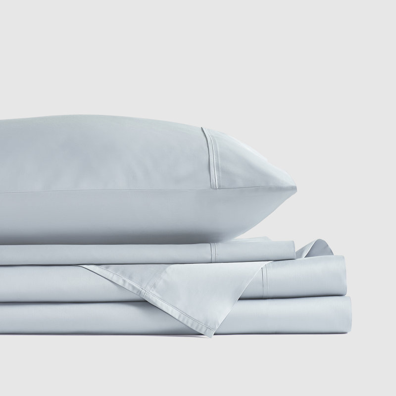 Premier Sateen - Sheet California King 4Pc. Sheet Set, Sterling, California King Sheet Set with 3 Additional Pieces