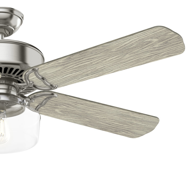 54" Panama Ceiling Fan And Handheld Remote, Gray