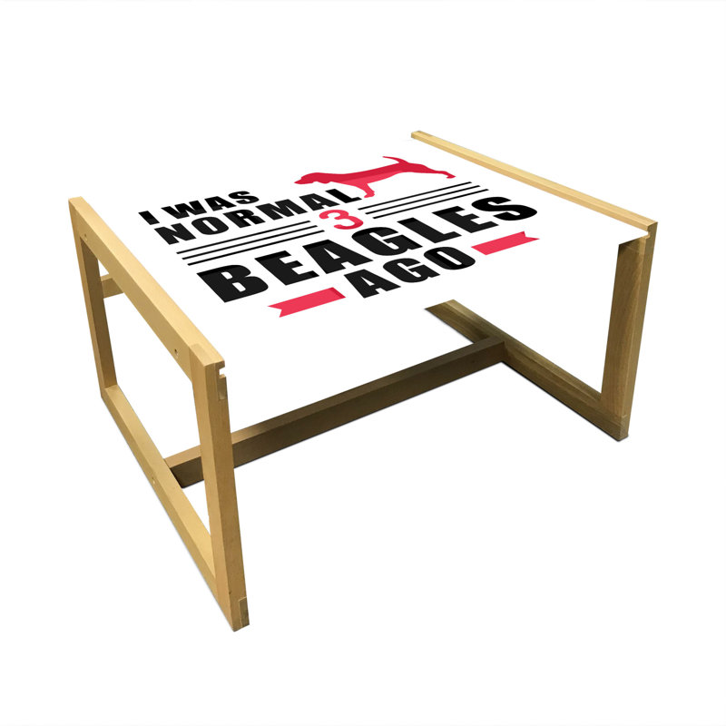 Ineslta Trestle Coffee Table, 40cm H x 74cm W x 62cm D