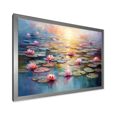 Monets Water Lily Pond Reflections 1 - Lake Wall Art