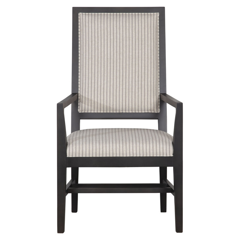 Matthews Upholstered Arm Chair in Ivory/Gray, 2018 Snow