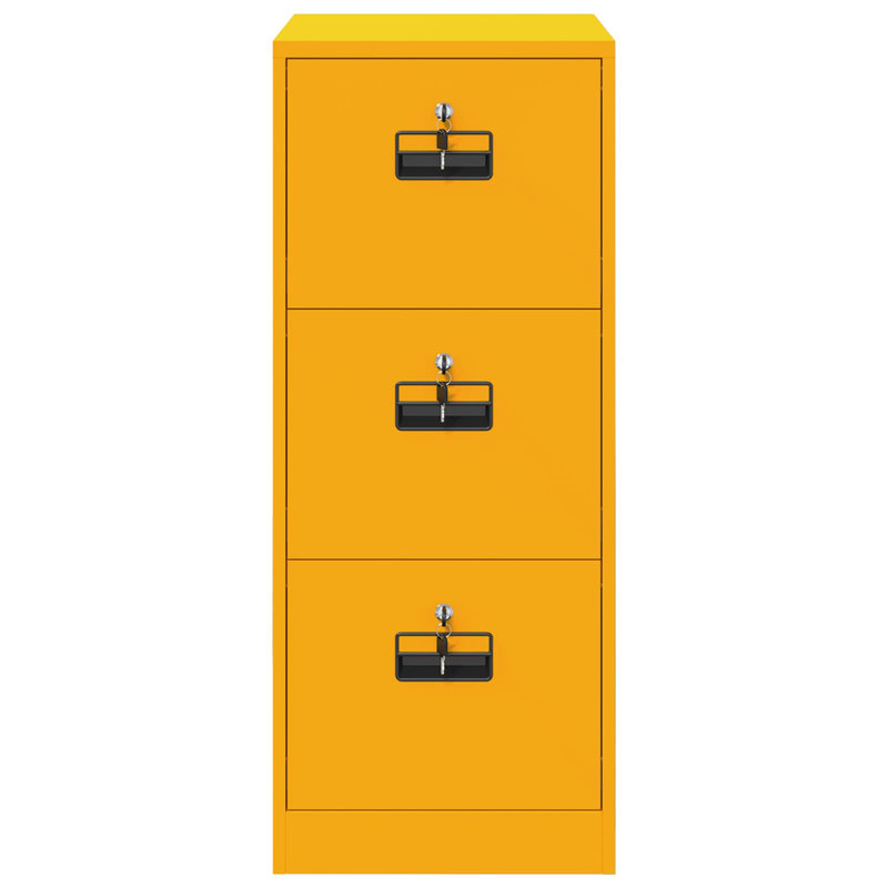 Storage Cabinet, Mustard Yellow