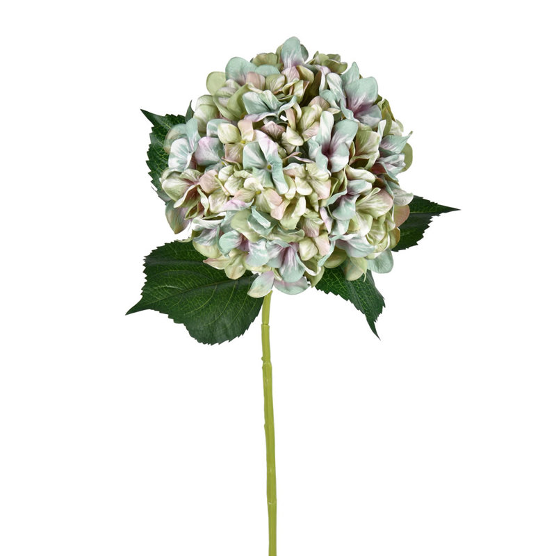 Vaporisateur d'hortensia artificiel avec impression, Vert