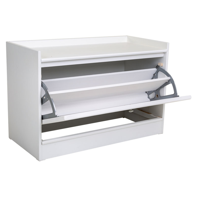 Alexa-Abby Storage Bench, White