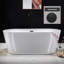 Baignoire de trempage autoportante en acrylique 67 po. X 32 po.-50499829-99334594