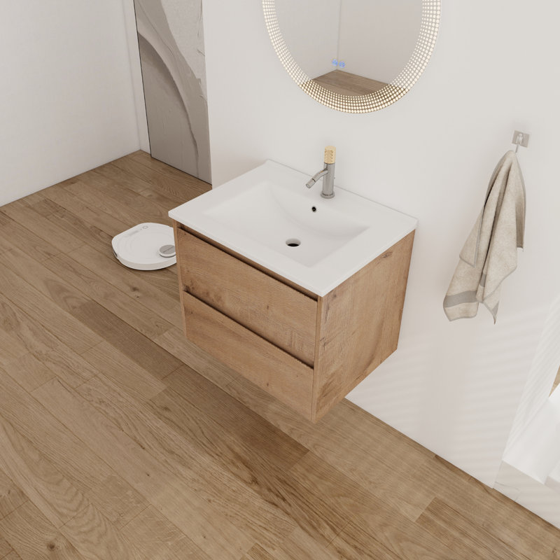 Clellon 24.34'' Single Bathroom Vanity with Ceramic Top