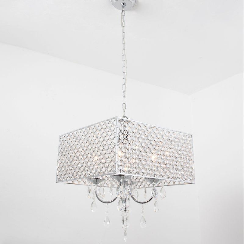 Lustre à 4 lumières de style bougie Boyce