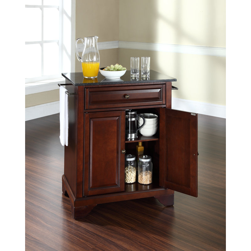 Hedon 31 " W Kitchen Island, Vintage Mahogany