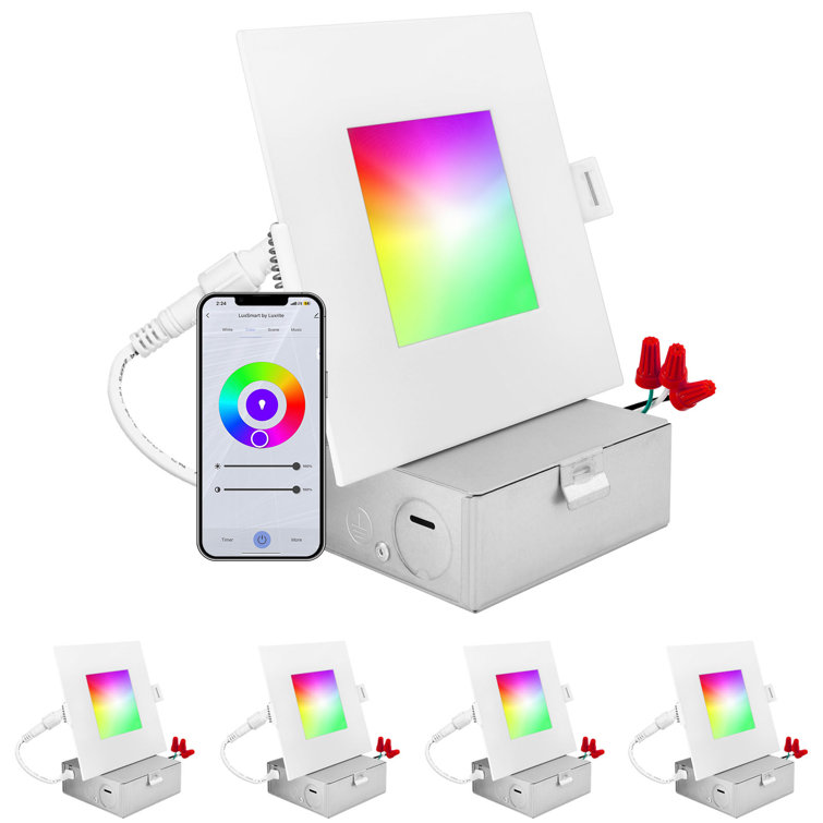 5.03'' Tunable Color Temperature Air-Tight IC Rated LED Canless Recessed Lighting Kit