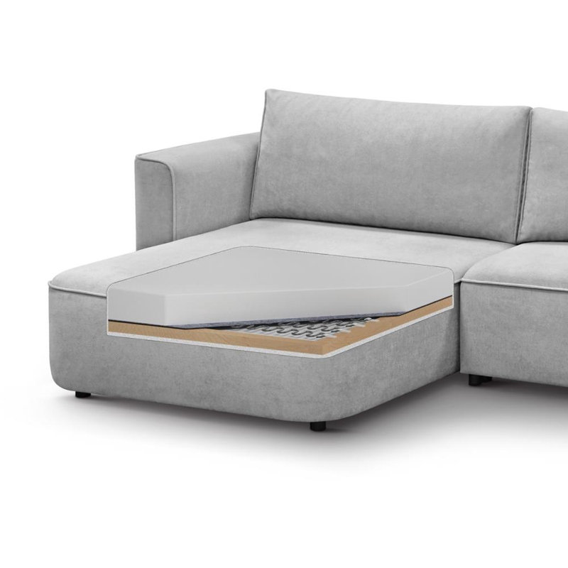 Arijanit 3 Seater Sofa Bed, Grey