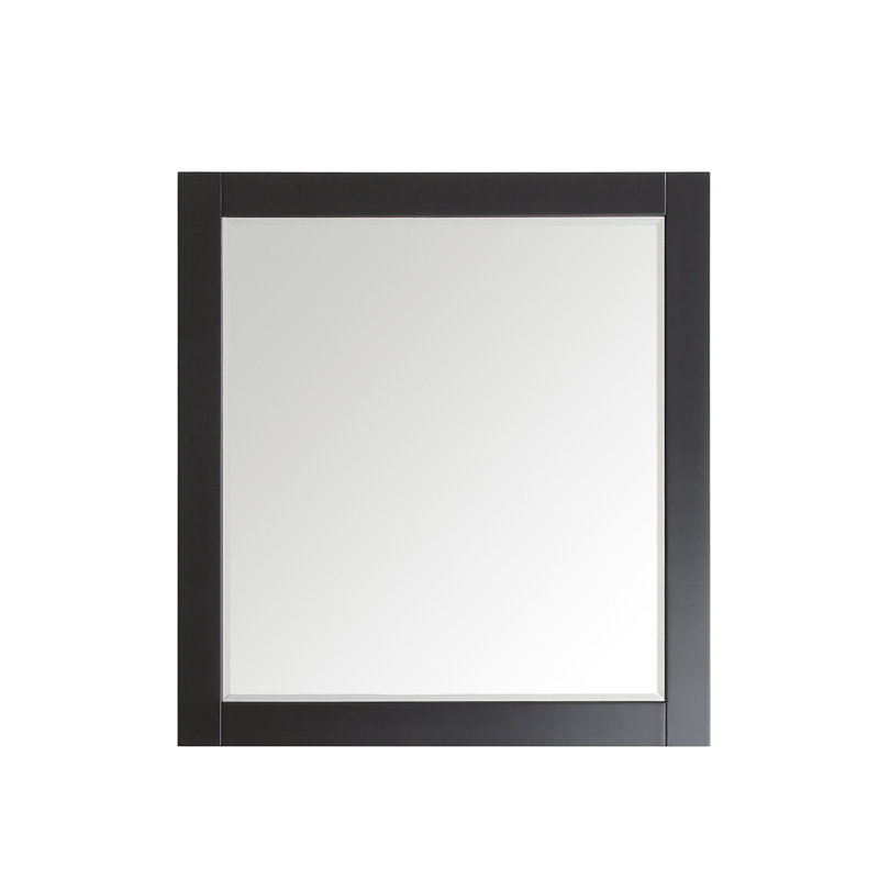 Eita Flat Wall Mirror, Espresso, 36" x 45.3"