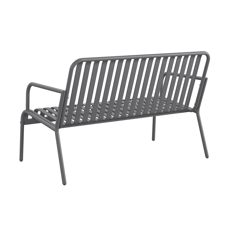 Charcoal Steel 4-Piece Outdoor Conversation Set