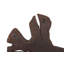 Teak Slice Wall Décor, Md, Dark Gray