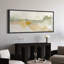 Abstrait vert beige neutre, impression murale, minimaliste, moderne, panoramique, horizontal, Boho, décoration murale-111696450-102833270