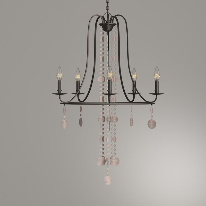 Binal 5 - Light Wagon Wheel Chandelier