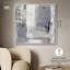 «Silver Symphony II», reproduction d'art sur toile par Art Remedy, cadre blanc, 40 x 40-420790366-420790338