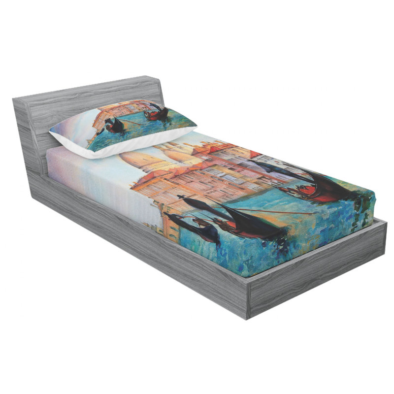 Microfiber Sheet Set, Twin XL Sheet Set with Fitted Sheet
