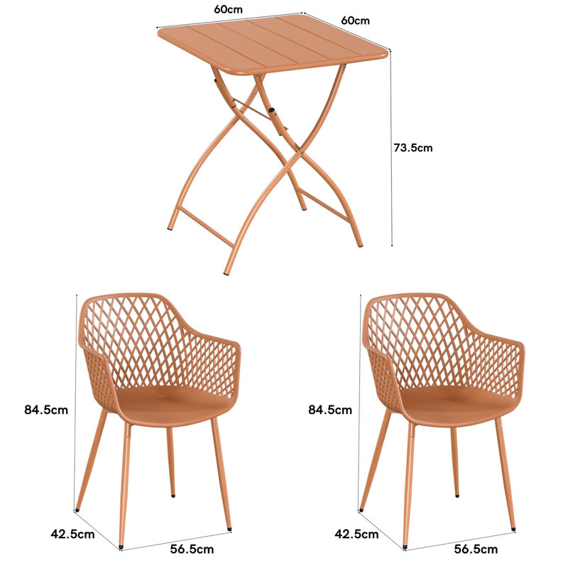 Rimini Patio Dining Set with, Terracotta