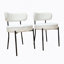 Ensemble de 4 chaises blanches, style Mid-Century-229005786