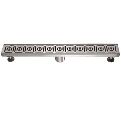 Mamore River Series 24 Inch Long Floor Stainless Steel  Linear Shower Drain