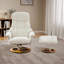 Fauteuil inclinable pivotant rembourré avec repose-pieds-2038869832-2038869833