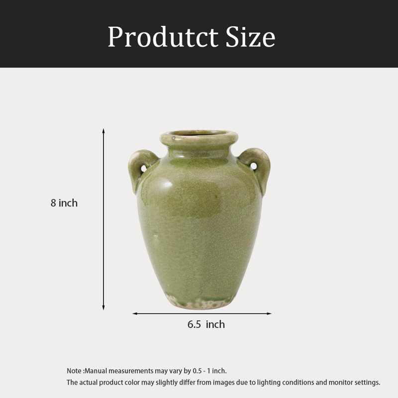 Vase en céramique, Vert