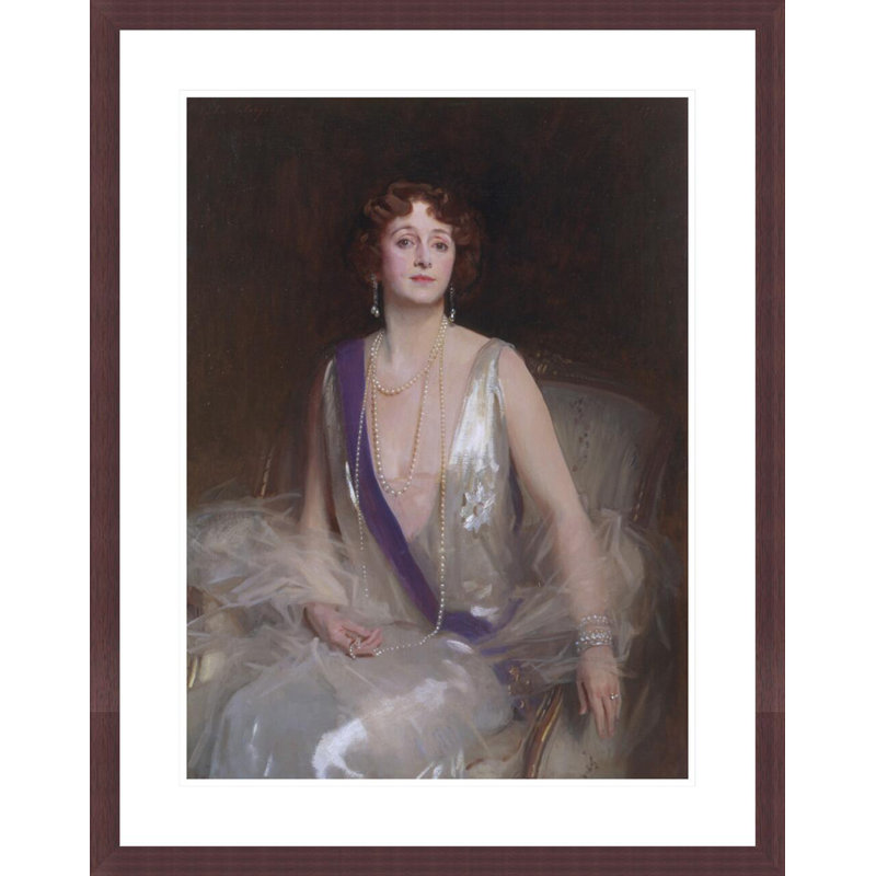 «Grace Elvina Marchioness Curzon of Kedleston» par John Singer Sargent, impression giclée encadrée, H 29,5 po x l 23,42 po