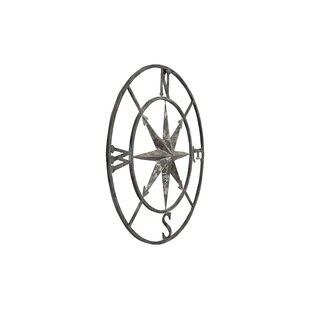 Top Brass Large 24 Indoor / Outdoor Metal Compass Rose - Nautical