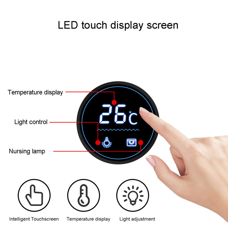 Aquarium intelligent en verre ultra transparent écologique, 39,63 gallons (H 59,06 po x l 31,5 po x P 14,17 po, Gris