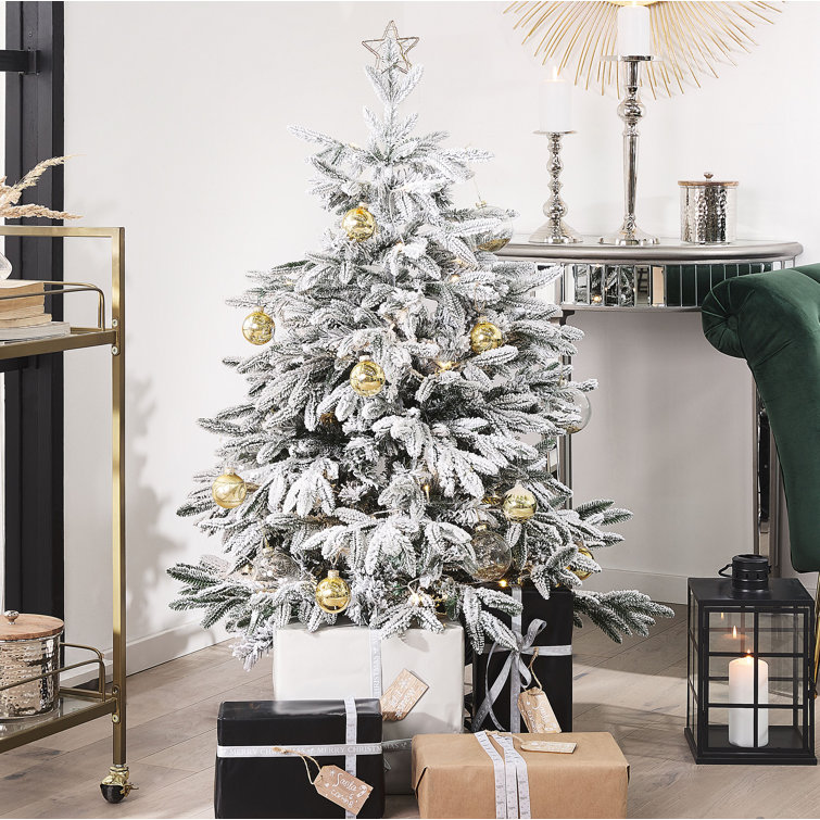 Künstlicher Weihnachtsbaum Weiß mit Ständer Bassie Snowy