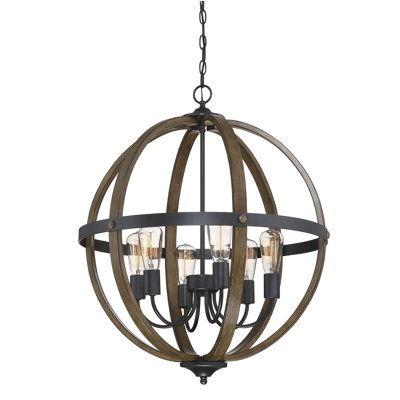 Karter 6 - Light Globe Chandelier