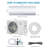 Homhougo 24000 BTU Ductless Mini Split Air Conditioner with Remote Included