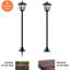 Lampadaire solaire avec décor de bonhomme de neige, décor de jardin pour patio, patio et sentier Ip65 Water Dusk To Dawn
