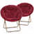 Burgundy Red Synthetic Fur