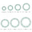 12 Pack Wreath Rings Bases, DIY Craft Frames, Front Door Decoration, Green