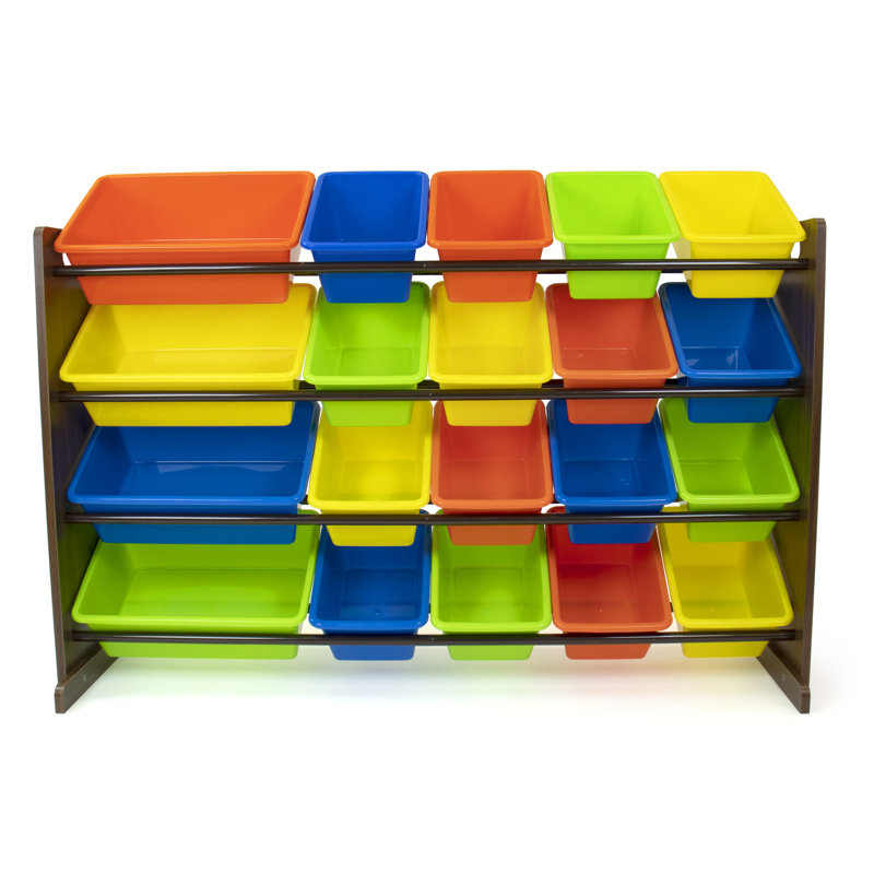 Eveleth Toy Organizer with Bins, Forest
