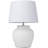 Frasilus Cement Stone Pot Inspired White Table Lamp with Textured Exterior