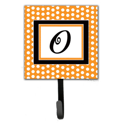 Porte-laisse coussin monogramme et crochet mural