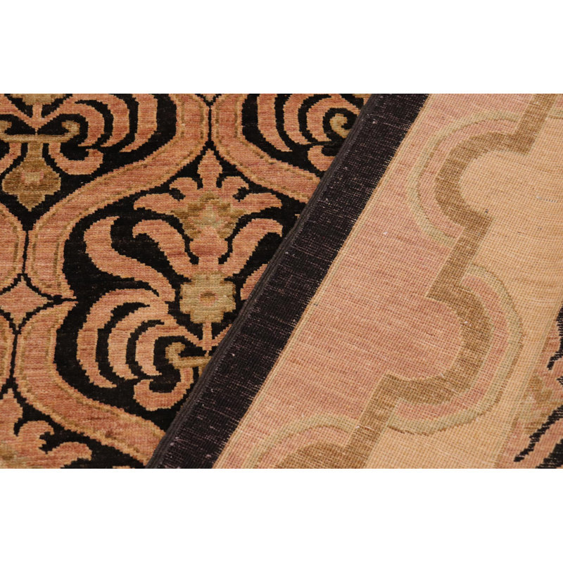 Tapis unique brun des années 2000 de 9 pi 1 po x 11 pi 10 po