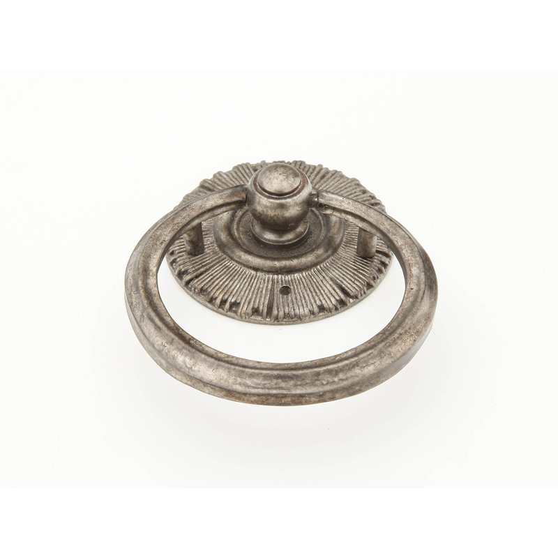 Sunburst Ring Pull, Silver Antique