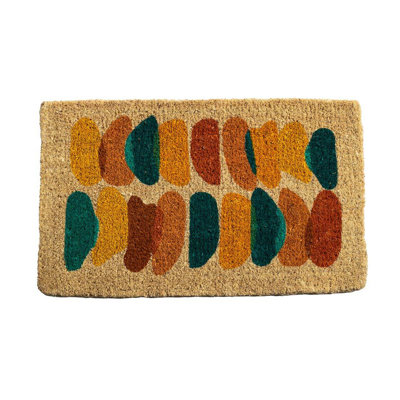 Painter''s Palette Coir Door Mat