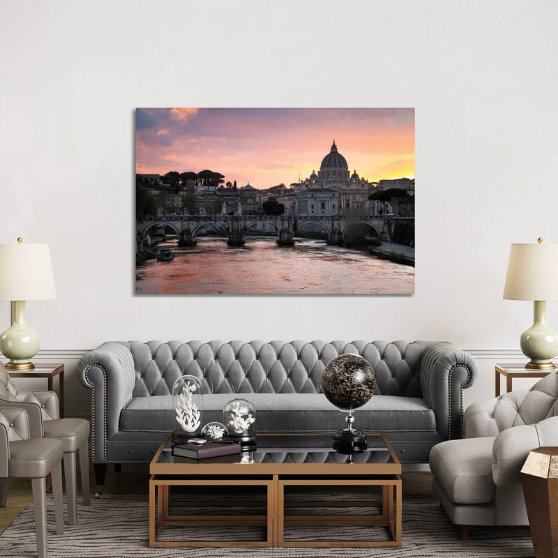 Sunset On The Vatican, Rome II by Matteo Colombo - Gallery-Wrapped Canvas Giclée on Canvas, Wrapped Canvas