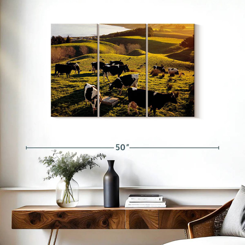 Brampt Hilltop Cows, 24" H x 38" W